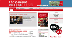 Desktop Screenshot of christianismeaujourdhui.info